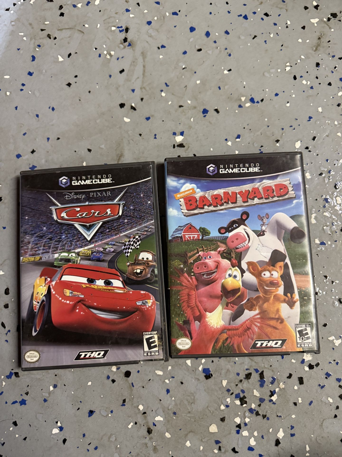 Cars and Barnyard Gamecube games
