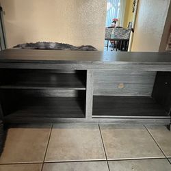 Charcoal Gray TV Stand