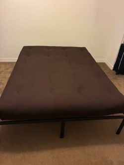 Bed Frame and Futon Mattress