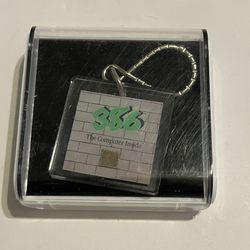 Brand new vintage the key chain of intel 80386/80387 memorabilia with case