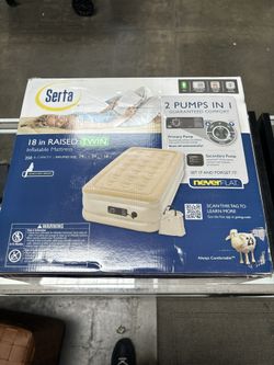 Serta Twin 18in Raised Air Matp
