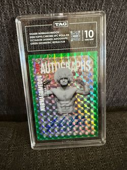 POP 1 TAG 10 2025 Topps Chrome UFC - Octagon Legends Auto Khabib Nurmagomedov