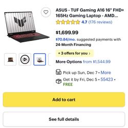 Asus Tuff Gaming A16 Laptop