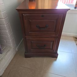 Wooden 2 Drawer Filing Cabinet 