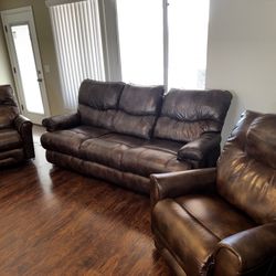 Couch With Two Recliners 