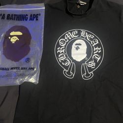 Bape x chrome hearts size medium black