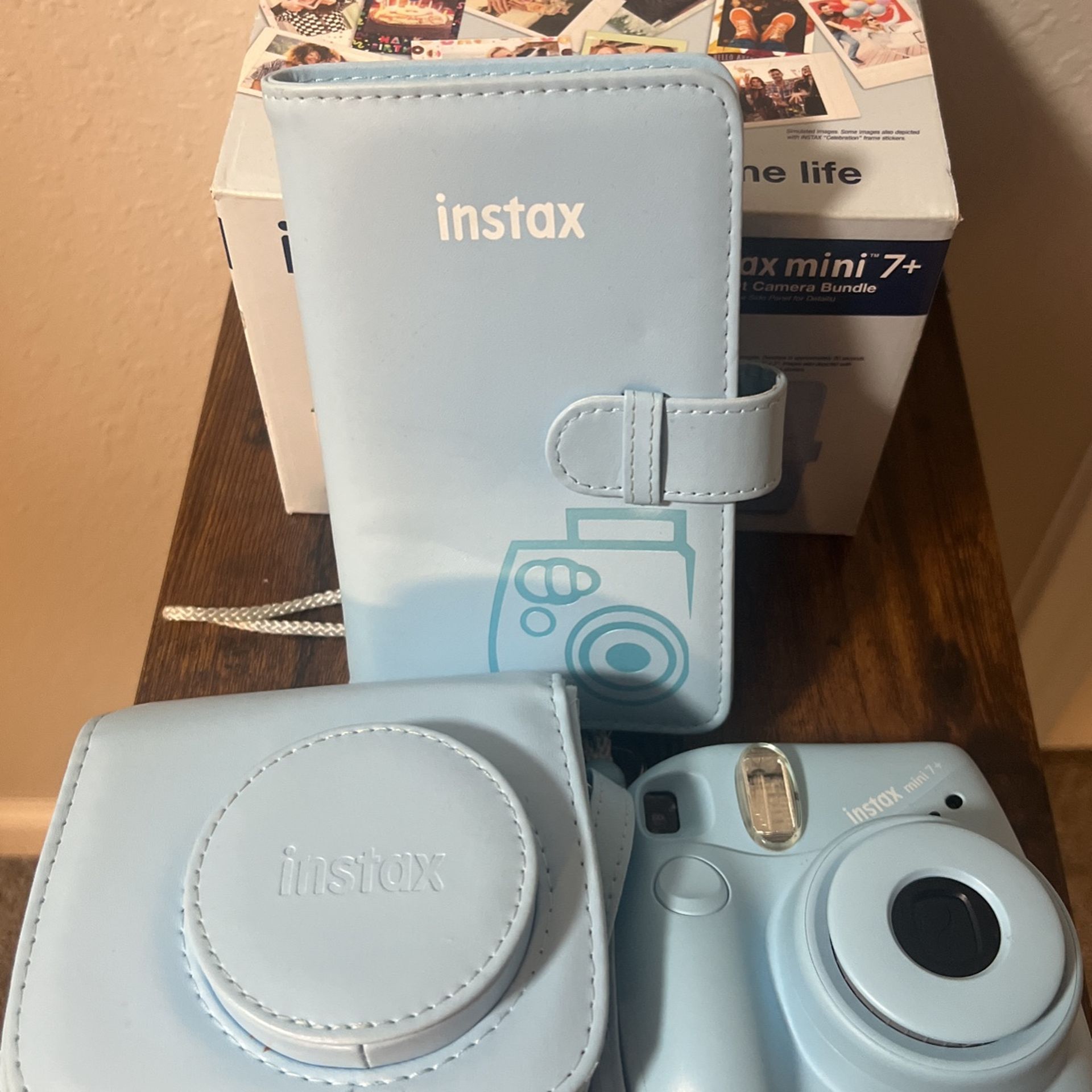 Instax Mini 7+ Instant Camera Bundle