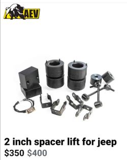 Jeep 2" spacer lift NEW