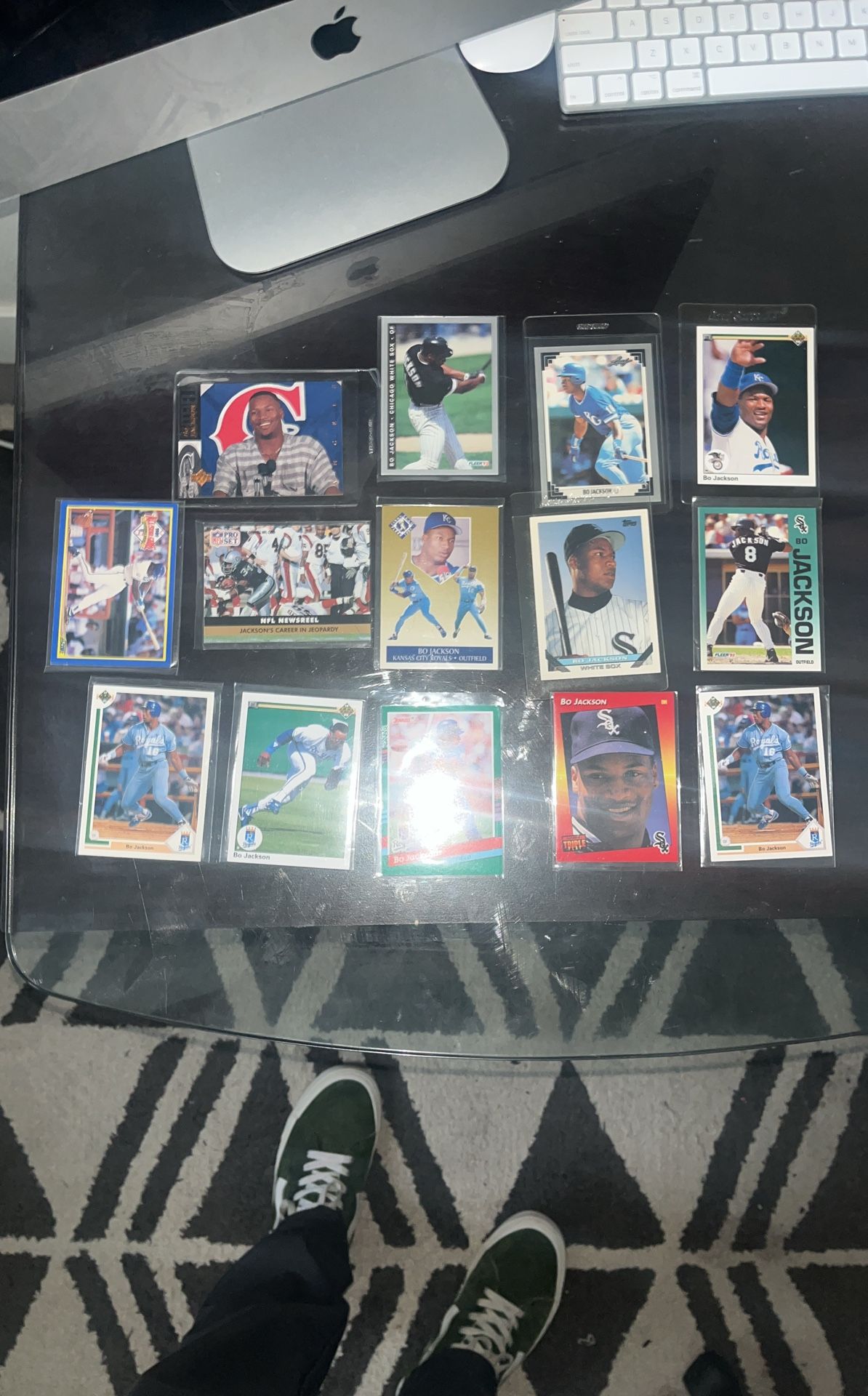 Lot of Bo Jackson Baseball Cards