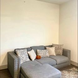 Comfy gray sectional 