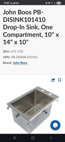 Drop In Stainless Steel Sink