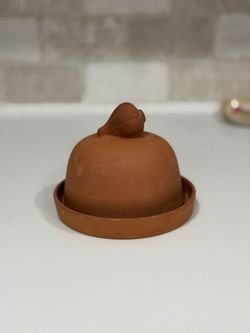 Vintage Terra Cotta Garlic Baker