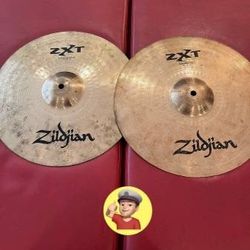 🔥 Zildjian ZXT 14” Hi Hat Cymbals for Drum Set 