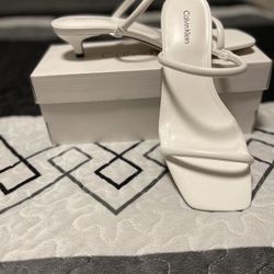 Calvin Klein White Heel