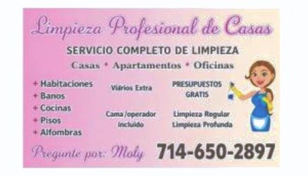 Limpieza de casas y apartamentos