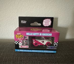 HELLO KITTY IN RACECAR