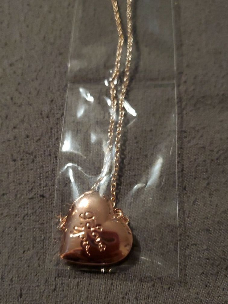 Rose gold I Love You Necklace Locket