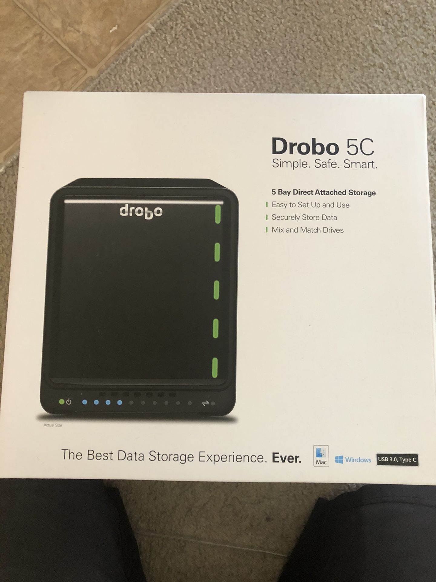 Drobo 5C: 5-Drive Direct Attached Storage (DAS)