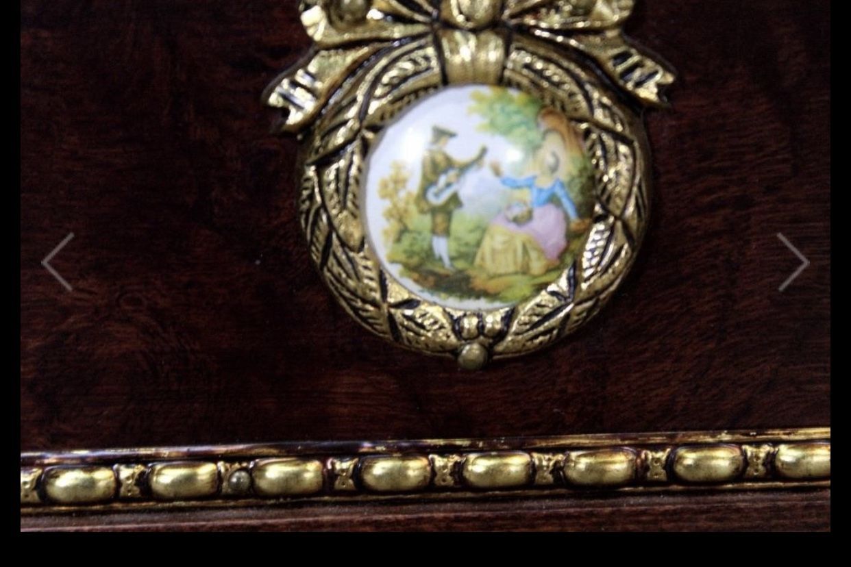 Marble Top Coffee Table, Cameo Detailing it measures H-19, L-40, D-20