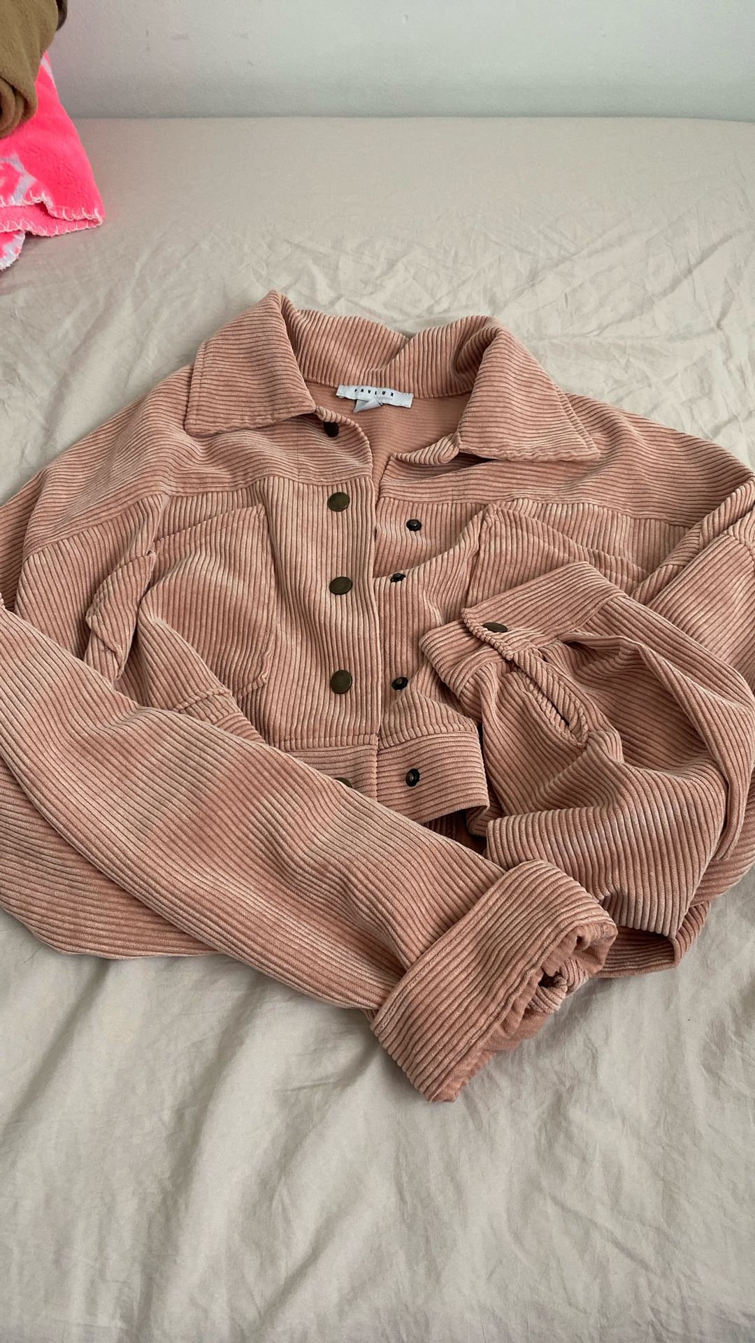 Pink Jacket- Size S-$11