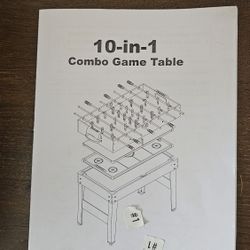 10 -in-1 Combo Game Table