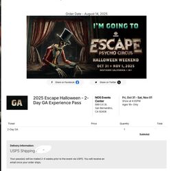 Escape ticket