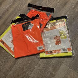 Self extinguishing hi-vis vests