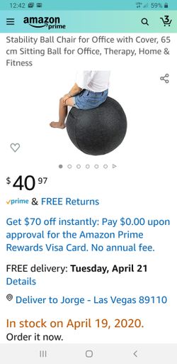 Ball Chair for Office with Cover, 65