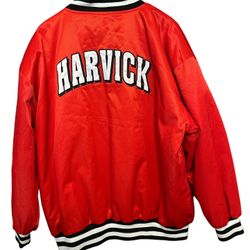 Vintage NASCAR Jacket XXL Kevin Harvick Chase Authentics 29 Red Satin