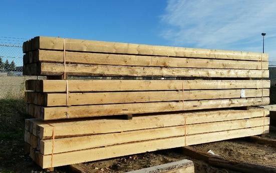 4x4x8 and 4x4x16 lumber, wood, yellow pine heat treated.