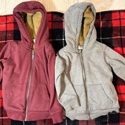 Carter's Toddler Boys Hooded Fleece Long Sleeve Sweatshirts - 3T