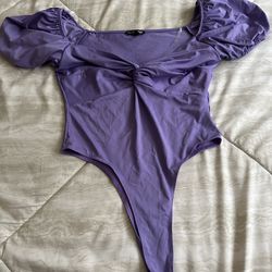 Fashion Nova Purple Bodysuit L/XL