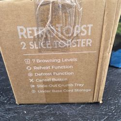 Brand new retro 2 slice toaster