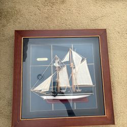 Sailboat Picture Frame , Square