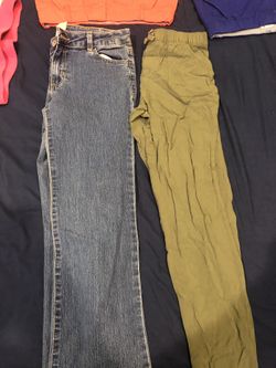 Young girls pants shorts skirts size Large