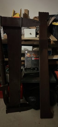 Dark Wood Bed Frame Headboard & Footboard Set