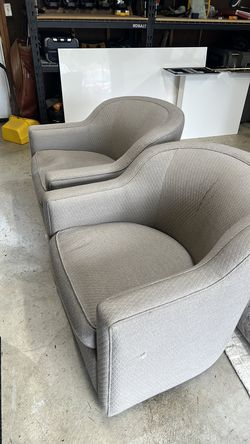 Two swivel chairs