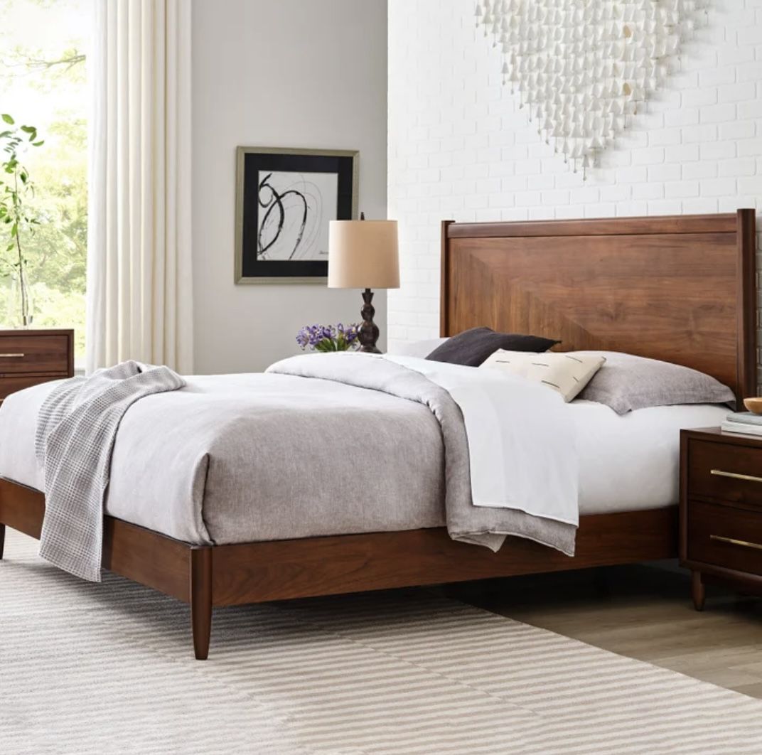 Marina Del Rey Brown King Size Bed Frame