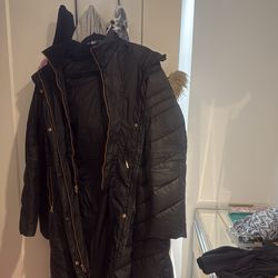 Black Marc New York long winter jacket large