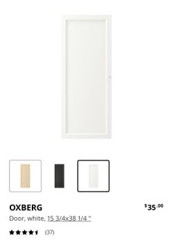 OXBERG Door, white, 15 3/4x38 1/4 - IKEA