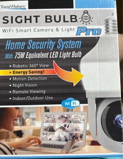 Trend Makers Sight Bulb Pro WiFi Security Camera