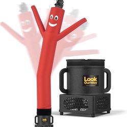 Air Dancers Wacky Waving Inflatable Tube Man - 7ft Tall Inflatable Dancing Man with Weather-Resitant Blower for Business Advertising - Red