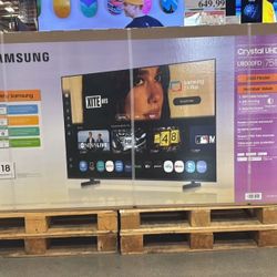 75 “ Samsung smart 4K LCD hdr Crystal tv 