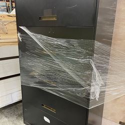 Black Metal File Cabinet 