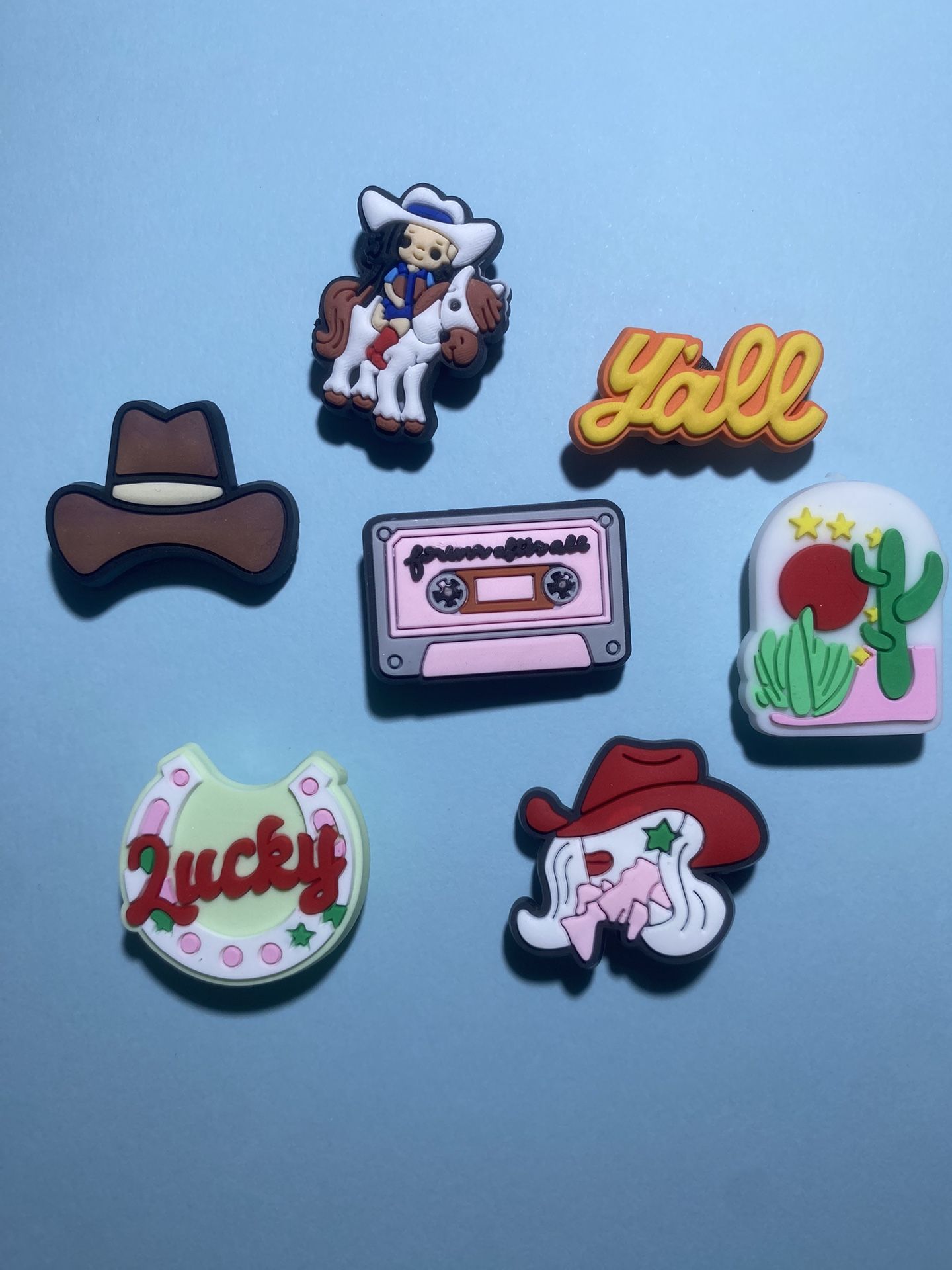 Jibbitz For CROCS! Western, Cowgirl, Cowboy Theme! New