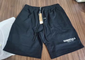 Fear of God Essentials Black and white Shorts