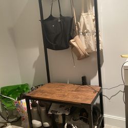 Coat Rack Stand/Shoe Bench