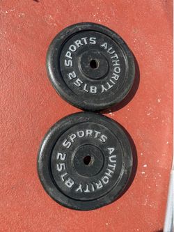 Gym plates 1 inch 25.lbs x 2