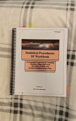 Statistical Procedures: SP Workbook By: Kari Tucker