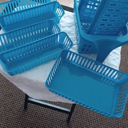 Blue Plastic Containers 